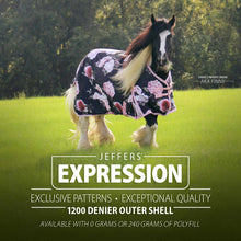 Load image into Gallery viewer, Jeffers Expression 1200 Denier Standard Neck Horse Turnout Sheet, 0 Gram
