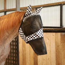 Load image into Gallery viewer, Jeffers Expression Deluxe Mesh Horse Fly Mask with Ears and Nose
