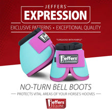 Load image into Gallery viewer, Jeffers Expression Neon No-Turn Bell Boots for Horses
