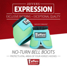 Load image into Gallery viewer, Jeffers Expression Neon No-Turn Bell Boots for Horses
