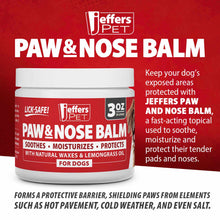 Load image into Gallery viewer, DS26 Jeffers Paw and Nose Protection Balm for Dogs, 3 ounce
