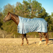 Load image into Gallery viewer, DS26 Jeffers Poplar Head "Refuge" 1200 Denier Turnout Blanket with High Neck, 240 Gram, Hamilton Blue

