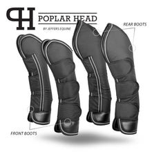 Load image into Gallery viewer, Jeffers Poplar Head Horse Shipping Boots, 4-Pack with Carry Bag
