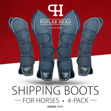 Load image into Gallery viewer, Jeffers Poplar Head Horse Shipping Boots, 4-Pack with Carry Bag
