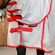 Load image into Gallery viewer, Jeffers Solaris Horse Fly Sheet with Detachable Neck, Grey &amp; Red
