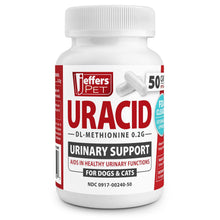 Load image into Gallery viewer, DS26 Jeffers Uracid DL-Methionine 0.2g Capsules for Dogs &amp; Cats – Supports Urinary Tract, Reduces Urine Odor, Prevents Stones
