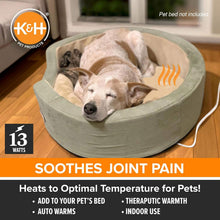 Load image into Gallery viewer, DS26 K&amp;H Pet Bed Warmer – Indoor Heated Pad for Cats &amp; Dogs, Thermostatically Controlled, Energy-Efficient, Safe for Arthritis &amp; Comfort

