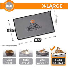 Load image into Gallery viewer, DS26 K&amp;H Pet Bed Warmer – Indoor Heated Pad for Cats &amp; Dogs, Thermostatically Controlled, Energy-Efficient, Safe for Arthritis &amp; Comfort

