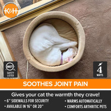 Load image into Gallery viewer, DS26 K&amp;H Pet Products Thermo-Kitty Bed Indoor Heated Cat Bed – Safe, Energy Efficient &amp; Washable
