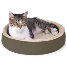 Load image into Gallery viewer, DS26 K&amp;H Thermo-Kitty Cuddle Up Cat Bed – Indoor Heated Cat Bed with Low-Wall Design, Soft Foam Base &amp; Removable Washable Cover
