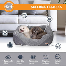Load image into Gallery viewer, DS26 K&amp;H Thermo-Pet Lounge Sleeper Heated Cat &amp; Small Dog Bed – Plush, Non-Slip, Machine Washable Indoor Pet Bed
