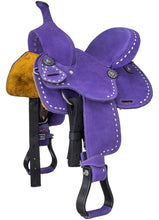 Load image into Gallery viewer, King Series Stratford Suede Barrel Saddle
