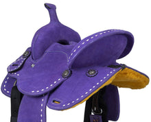 Load image into Gallery viewer, King Series Youth Stratford Suede Barrel Saddle
