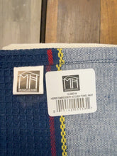 Load image into Gallery viewer, Manufacturer label for Michaelian Home navy horse towel, style 10-400-54
