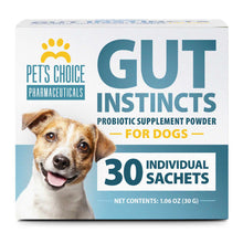 Load image into Gallery viewer, Pet's Choice Gut Instincts Probiotic Powder Packets for Dogs – Daily Digestive &amp; Immune Support, 30 Count
