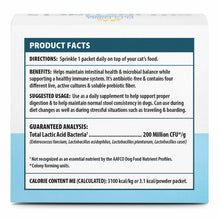 Load image into Gallery viewer, Pet’s Choice Gut Instincts Probiotic Supplement for Cats, Digestive &amp; Immune Support, 30 Powder Packets, Made in USA
