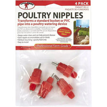 Load image into Gallery viewer, DS26 Poultry Nipples, 4 pk
