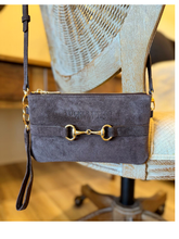 Load image into Gallery viewer, Wellington Wristlet Espresso Suede Edition
