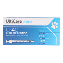 Load image into Gallery viewer, DS26 UltiCare U-40 Insulin Syringes, 29ga x ½", Box of 100 ct
