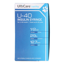 Load image into Gallery viewer, DS26 UltiCare U-40 Insulin Syringes, 29ga x ½", Box of 100 ct
