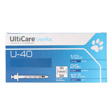 Load image into Gallery viewer, DS26 UltiCare U-40 Insulin Syringes, 29ga x ½", Box of 100 ct
