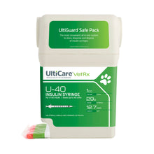 Load image into Gallery viewer, DS26 UltiCare U-40 Insulin Syringes with Sharps Container, 100 Count
