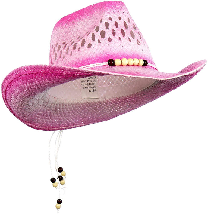 Cowboy Cowgirl Straw Hats Eco-Paper Straw One-Size