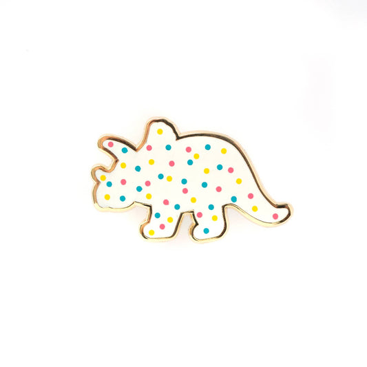 Triceratops Dino Cookie Pin