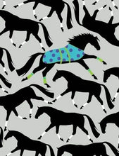 Load image into Gallery viewer, Horse Birthday Card: Stand Out in Crowd Horse w/ Blanket
