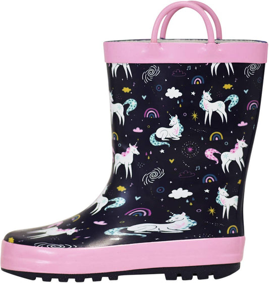 Norty Toddlers Big Kids Boy's Girl's Waterproof Rubber Rain
