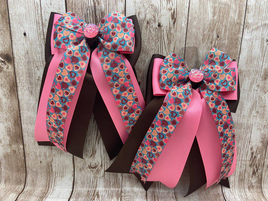 Horse Show Bows - Valentine’s Day - Coffee and Donut Hearts