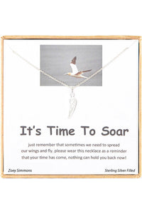 It's Time To Soar' Boxed Charm Necklace - SF