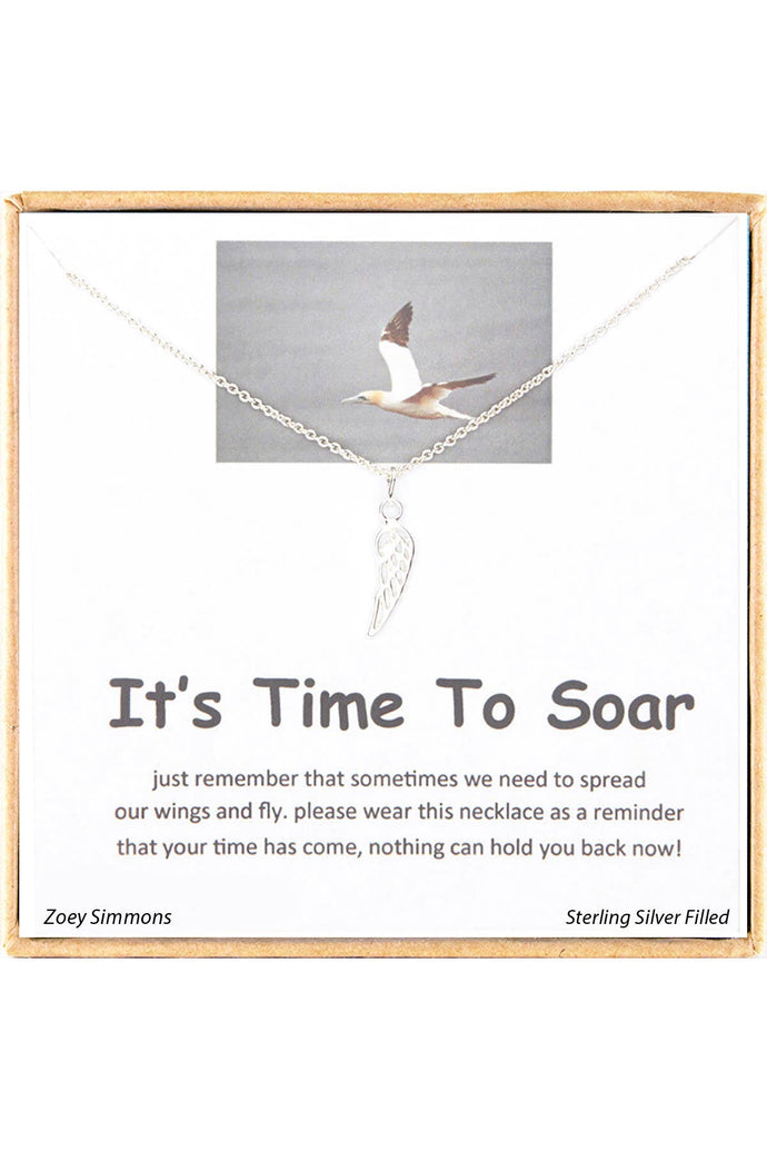 It's Time To Soar' Boxed Charm Necklace - SF