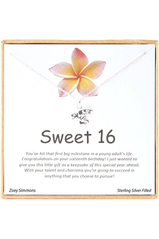 Sweet 16' Boxed Charm Necklace - SF