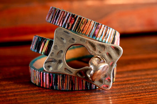 Metallic Color Wrap Bracelet