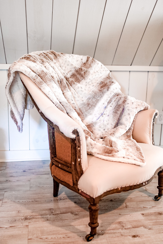 Animal Print Sherpa Blanket