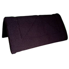 Load image into Gallery viewer, Double Thick Fleece Western Saddle Pad: Black
