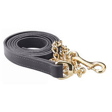 Load image into Gallery viewer, Leather lead with Chain
