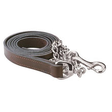 Load image into Gallery viewer, Leather lead with Chain
