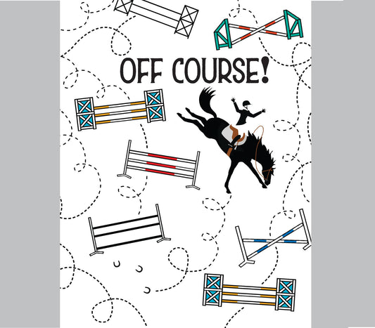 Horse Birthday Card: Off Course...but on course for a... ~ N