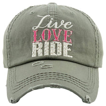 Load image into Gallery viewer, Live, Love, Ride Hat
