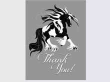 Load image into Gallery viewer, Horse Thank You Card: Gypsy Vanner Horse!
