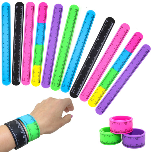 Silicone Ruler Slap Bracelets for Kids