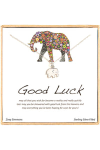 Good Luck' Boxed Charm Necklace - SF