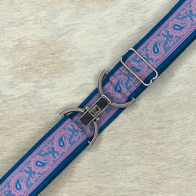 Paisley - Teal-adjustable belt-one size fits most