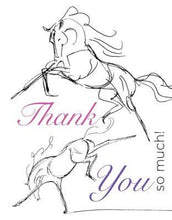 Load image into Gallery viewer, Horse Thank You Card: Sketchbook Horses!
