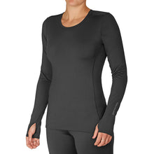 Load image into Gallery viewer, Women's Micro-Elite Chamois Crewneck Performance Base Layer Long-Sleeve Shirt
