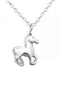 Sterling Silver Horse Necklace