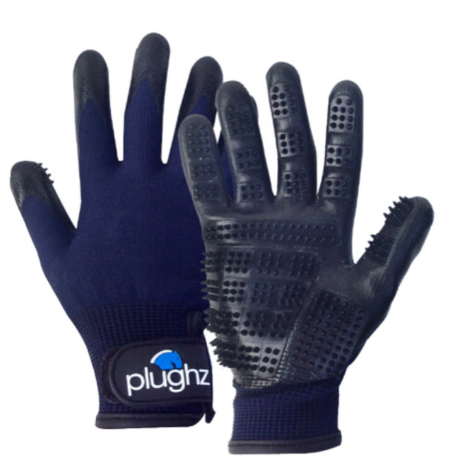 25 Plughz Wet/Dry Grooming Gloves
