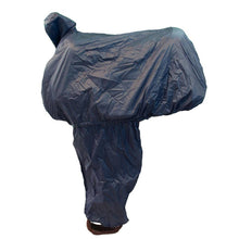 Load image into Gallery viewer, Nylon Western Saddle Cover with Fenders &amp; Tote: Navy
